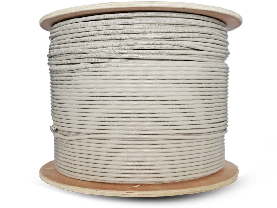 Linkbasic 500m Drum Cat6 Solid Grey UTP Cable - Linkbasic UTP-6500