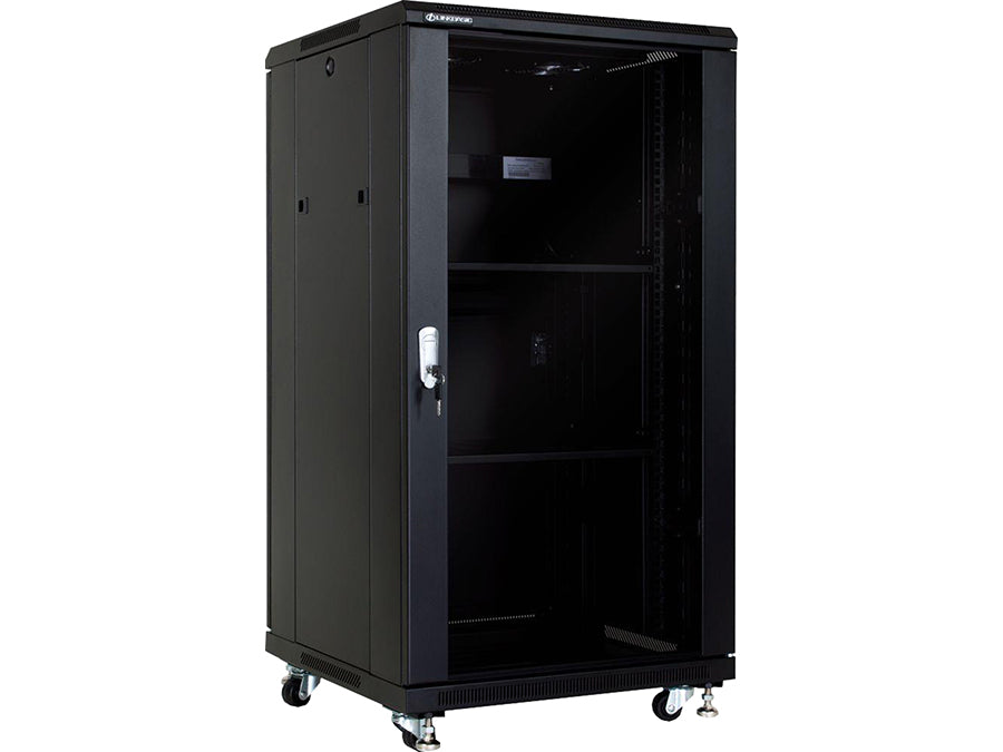 Linkbasic 22U 600 Deep Cabinet 2 Fans & 2 Shelves – product view 3