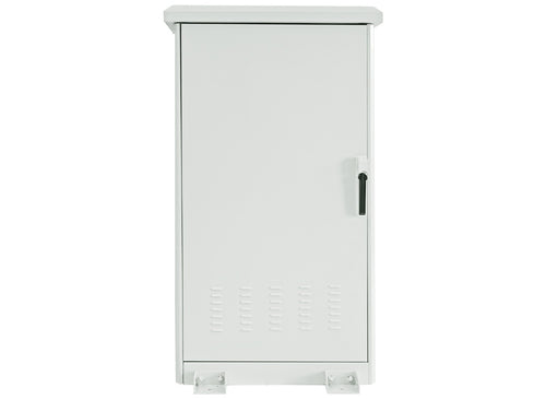 25U 800mm Deep Outdoor Cabinet with 4 fans – product view 2