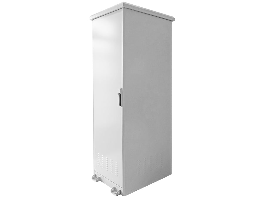 42U 800mm Deep Outdoor Cabinet with 4 fans – product view 2