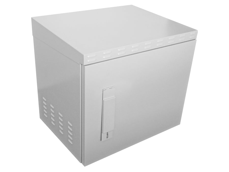 9U 450mm Deep Outdoor Cabinet with 2 fans – product view 2