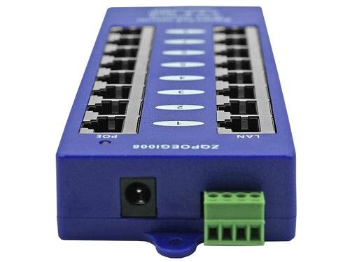 8 Port Gigabit Passive PoE Injector – product view 2