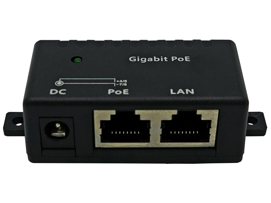 Single Port Gigabit Passive PoE Injector – product view 2