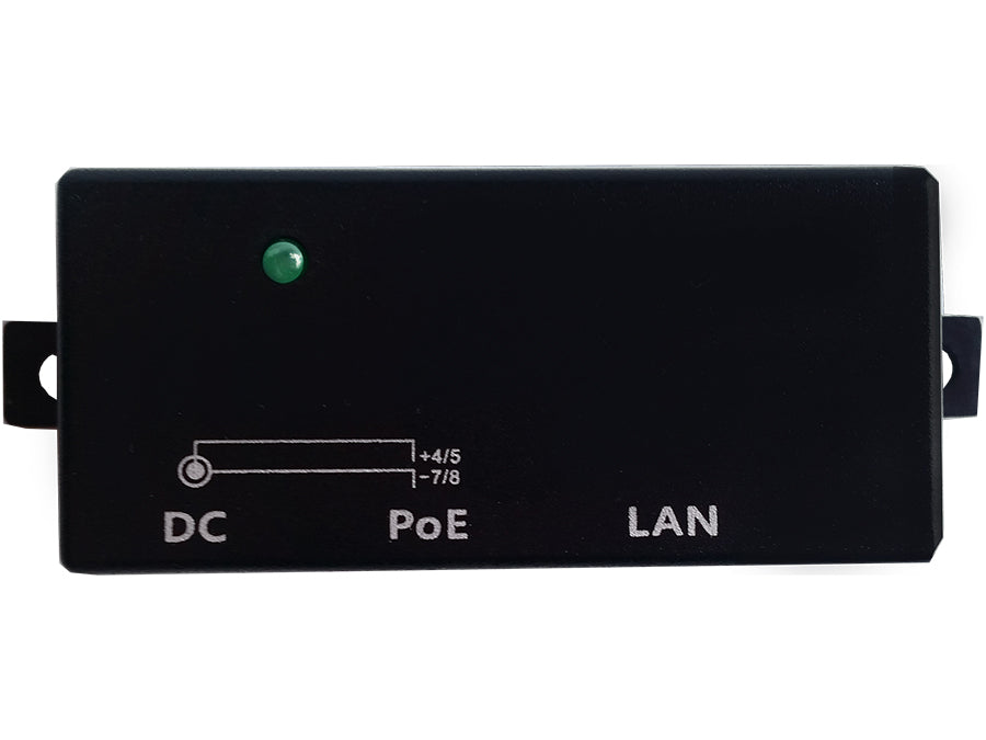Single Port Fast Ethernet Passive PoE Injector – product view 2