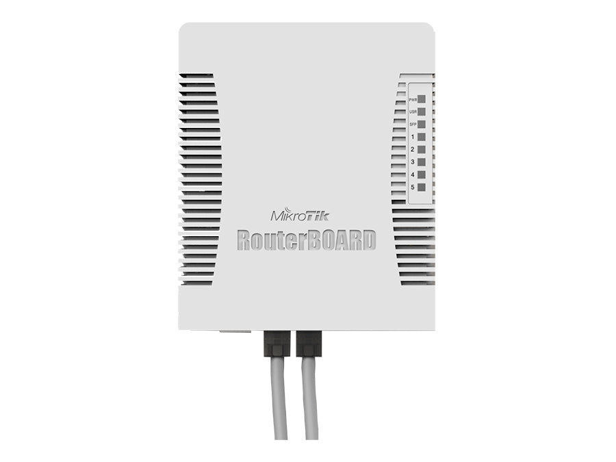 MikroTik HEXPOE hEX PoE 5 Port Gigabit 1SFP PoE Out Desktop Router – product view 4