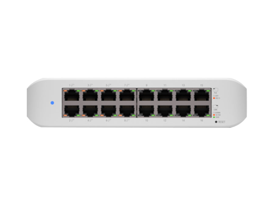 Ubiquiti USW-LITE16P UniFi Switch Lite 16 Port Gigabit 8PoE 45W – product view 2